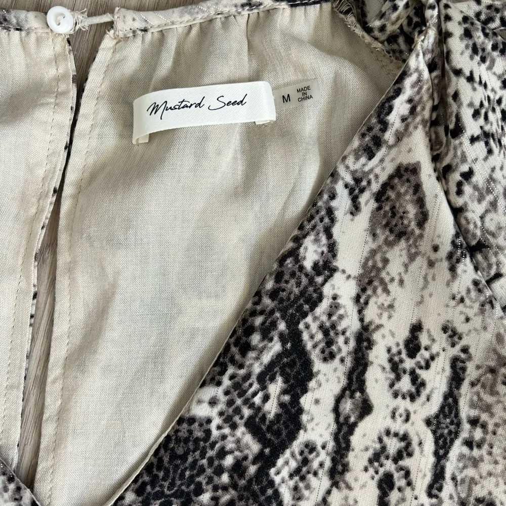 Python print mini dress. - Picture 2 of 4